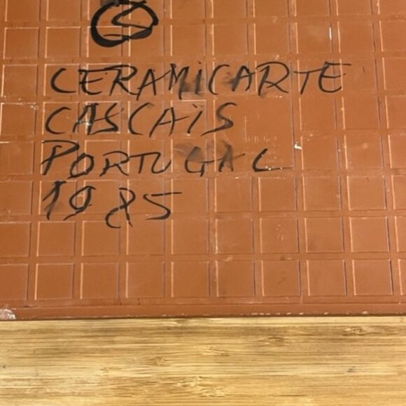 Vtg 1985 artist signed ceramic art tile abstract fish Luis Soares Portugal *READ - Picture 10 of 10